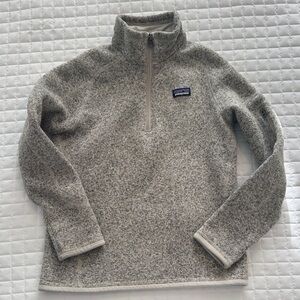 Patagonia Heathered Gray Quarter-Zip Fleece